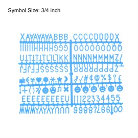 MECCANIXITY Felt Board Letters, 510 Characters Black 3/4" Letters Numbers Symbols Changeable Plastic Message Boards Decor 3Pcs