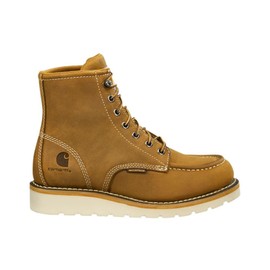 Carhartt Womens Soft Waterproof 6" Moc Toe Wedge Boot, Light Brown, 7.5 US