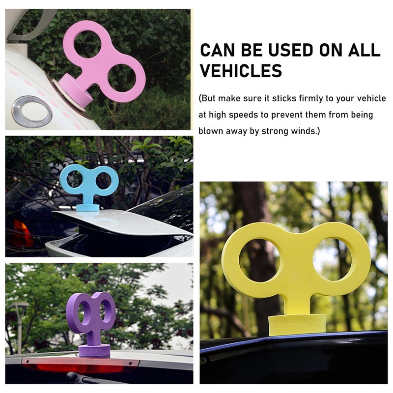 Ohleats Car Wind Up Key Sticker, 3D Sticker Wind Up