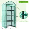Ohuhu Mini Greenhouse for Indoor Outdoor, Small Plastic Plant Green