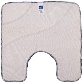 Kleine Wolke Luxury Blue Wave Contour/Pedestal Rugs (21.7'' X 21.7'')