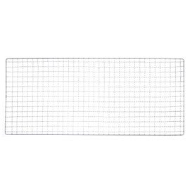 HARFINGTON Square BBQ Grill Net 20x50cm Galvanized Iron Barbecue Mesh Mat for Baking Smoking Charcoal Grilling Roasting