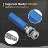 M MATI Quick Release Flag Pole Holder Blue Hold 1/4''
