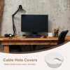 QUARKZMAN 2 Pieces Cable Grommet, 1.38 Inch/35 mm ABS Desk
