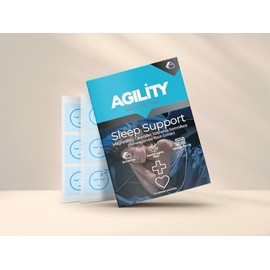 Agility Health 1 Month Sleep Support Patches. High Strength Lavender Natural Patch for a Good Nights Sleep. 30 Sleeping Patches, Dermatologist Tested, Suitable for Vegetarians for restful Night