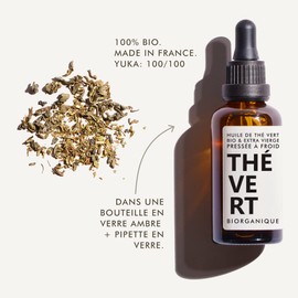 Organic Green Tea Oil (Camelia) - 100% Pure, Natural, Cold Pressed & Organic - 50ml - Anti Aging Care, Skin, Scars & Stretch Marks