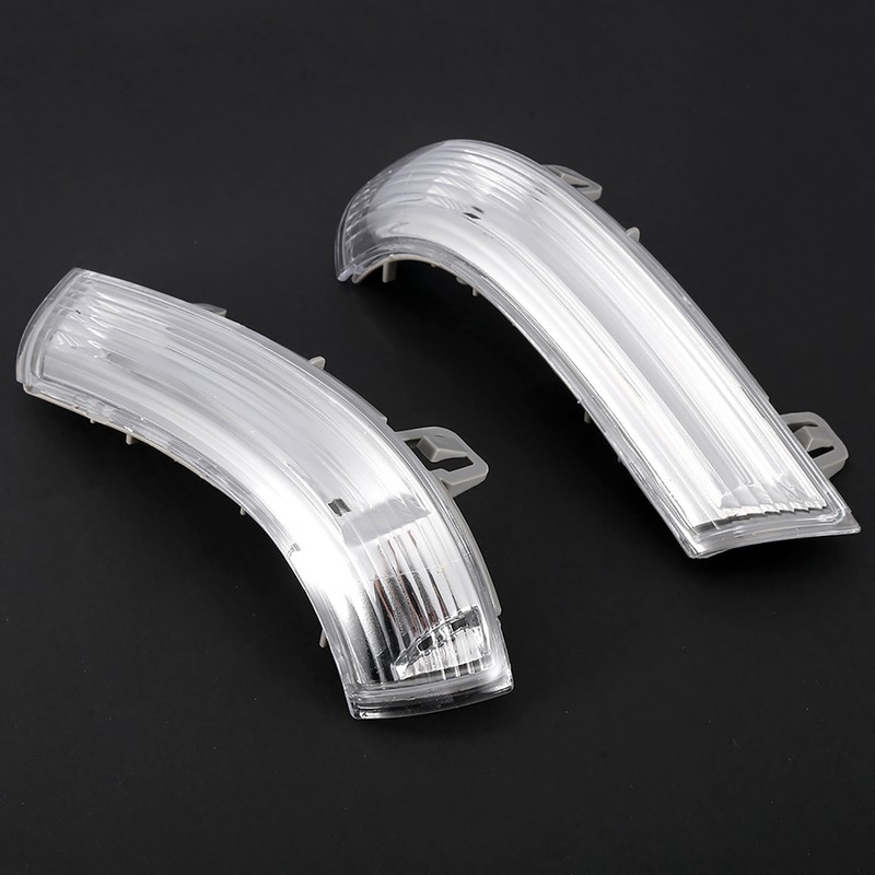 Pair of Wing Mirror Indicator Turn Signal Light Lens LED