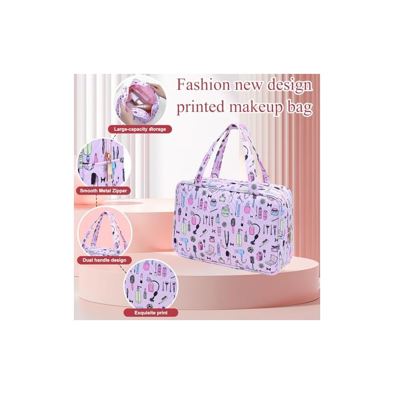 Travel Makeup Organizer, Compact Lightweight Accessory for Travel and Daily