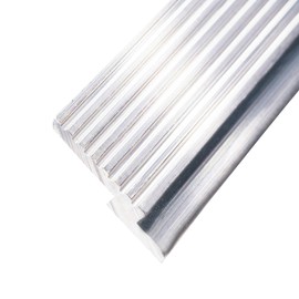 Z-Clip 375 Panel Clips - Heavy-Duty Mill Finish Aluminum Clips for Hanging, French Cleat for Wall Hanging, Speaker Wall Mount and Picture Hanging Hardware - .250" x .375" x .219", 72", Pair