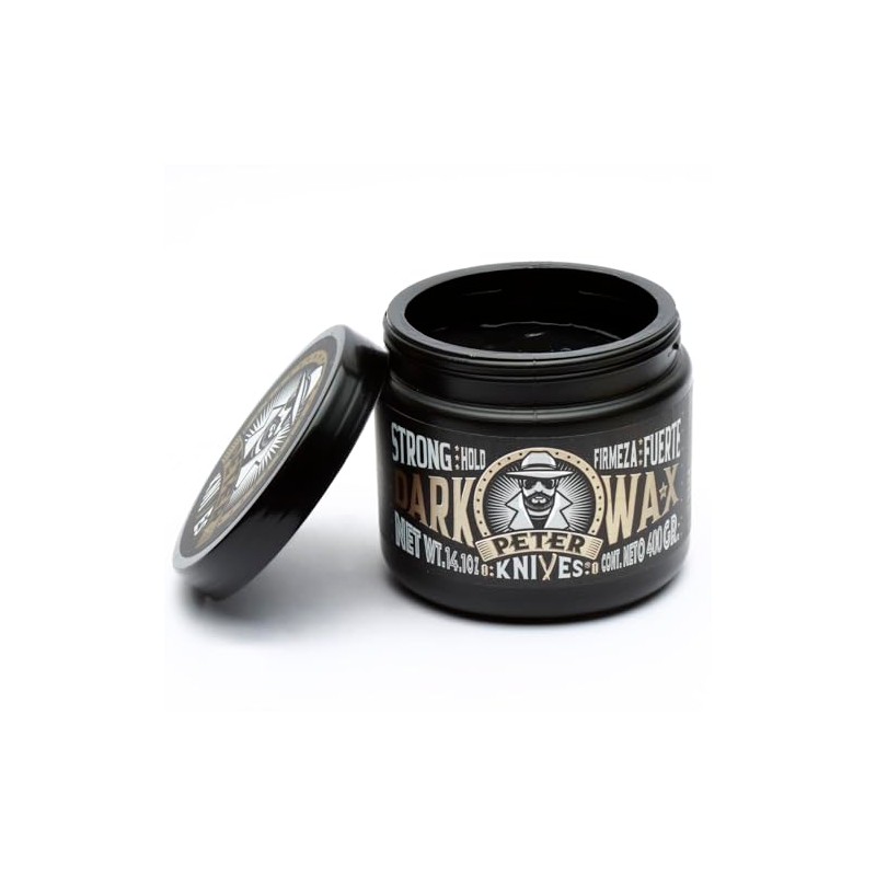 Cera gel Dark Wax Cubrecanas para peinar cabello barba y