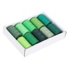 Green Sewing Thread Set 1000 Yards Per Spool 10 Rolls