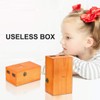 Calary Useless Box Turns Itself Off In Wooden Storage Box