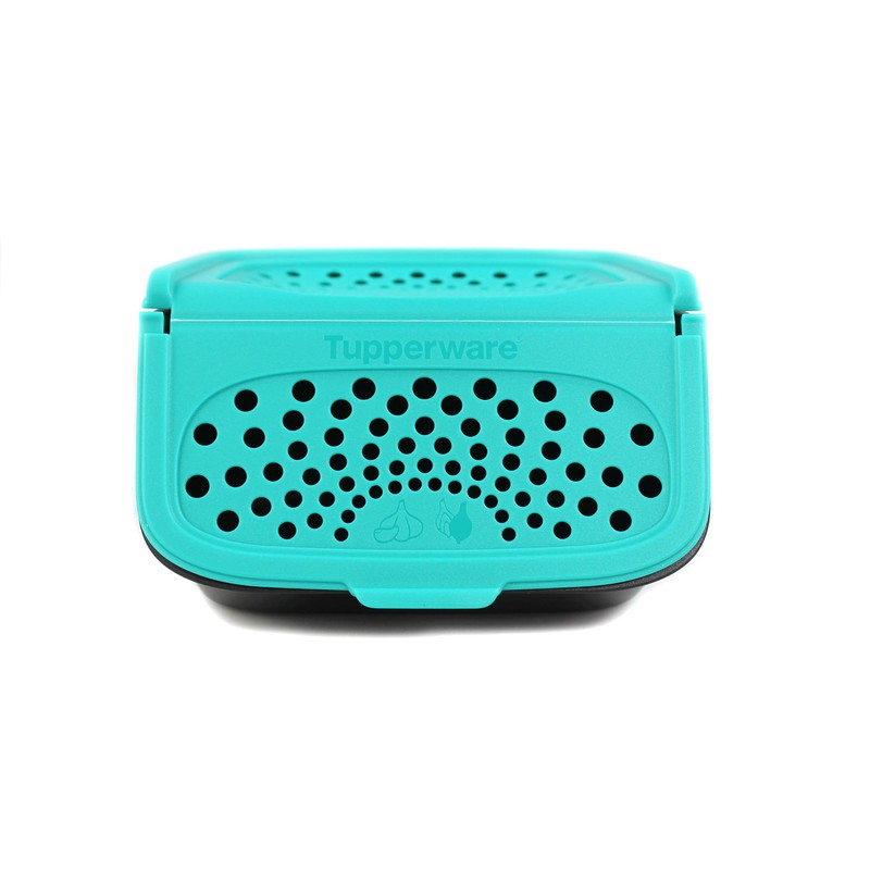 Tupperware Garlic Storage 2.3 L Black Turquoise