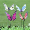 Alipis Butterfly Stakes Colourful Garden Butterflies On Sticks 3D Double