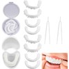 2 Pairs Instant Veneers Dentures, False Teeth Clip in Teeth