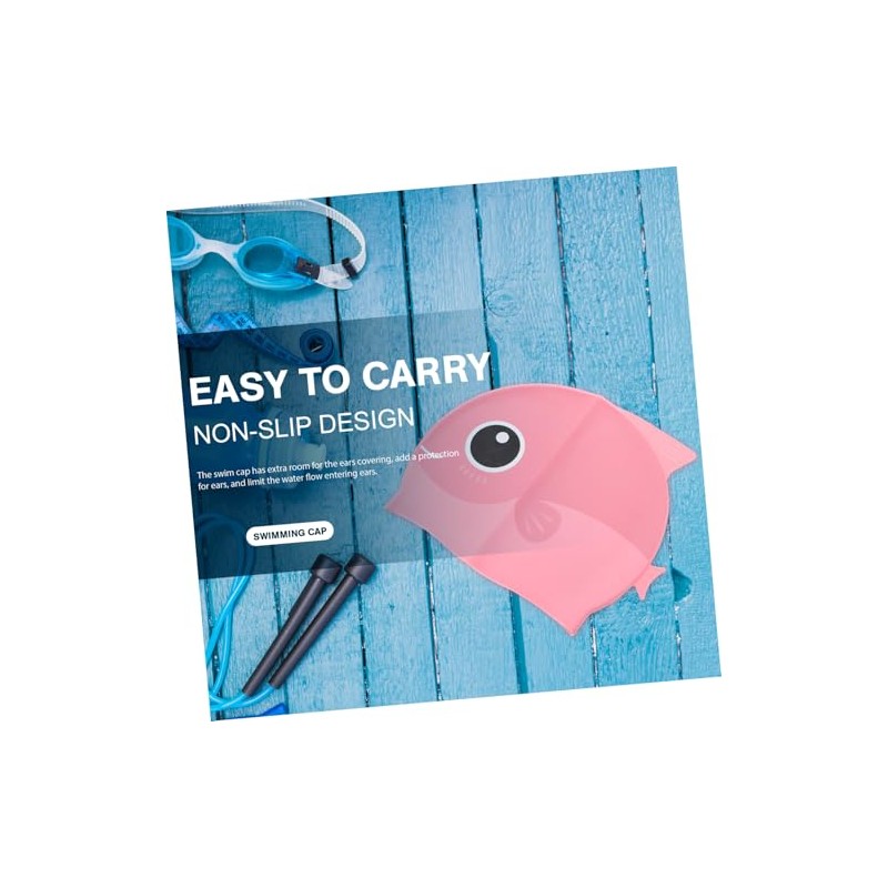 Gorro Natación Infantil Gorra Baño Resistente Agua Protección Diseño Caricatura