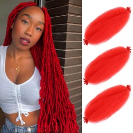 Hbegant Marley Trenza Trenzado Cabello 24 Pulgadas 3 Paquetes Pre-Separado Elástico Afro Trenza Cabello Marley Cabello Para Faux Locs Afro Spring Trenza Extensiones De Cabello (24 Pulgadas (Paquete De