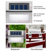 Treela 24 Packs Outdoor Fence Lights Solar Powered Deck Lights
