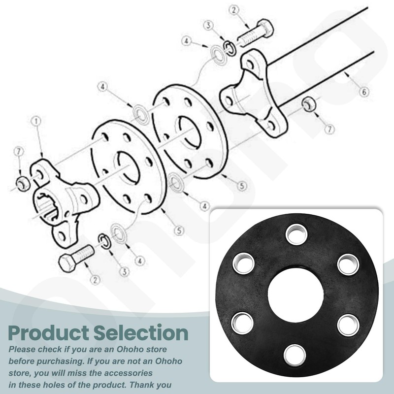 Ro-tary Cutter Flex Coupler Rubber Disc Kit - By Ohoho