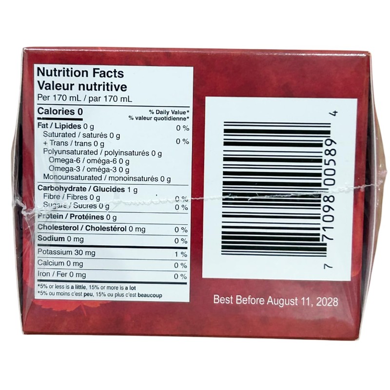 Canada True Icewine Tea, 25 Tea Bags, 50g (1.75oz), Product
