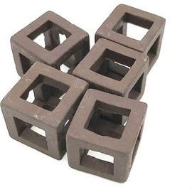 JungleAquashrimp Aquarium Fish Shrimp Tube Cubes Star Clay Shelters Hiding and BREEDING CAVE (Small Shrimp Cubes (Pack of 5))