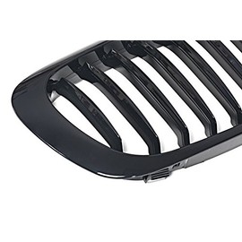 Radiator Sport Front Ribbed Grill Black Gloss Registration Free Set
