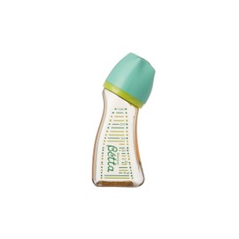 Dr. Betta Baby Bottle Brain Wide Mouth WS2 Green 240ml 0 Months and Up, Made of Polyphenylsulfone (PPSU) 240ml ~ This unique curve allows for easy drinking in the same posture as breastfeeding