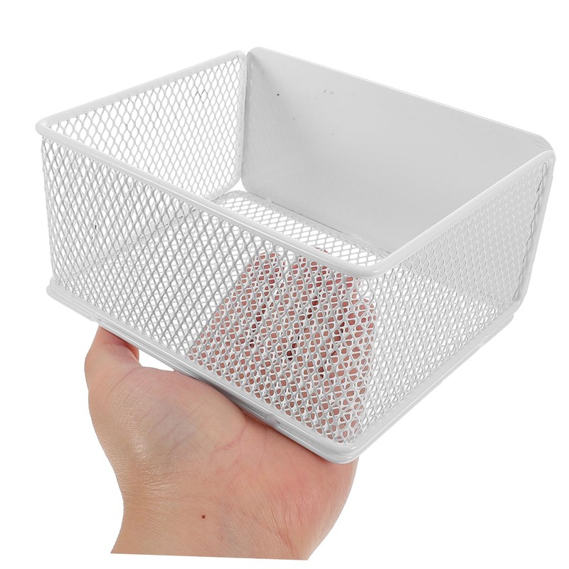 TEHAUX Magnetic Fridge Side Organizer Compact Mesh Basket for Garlic