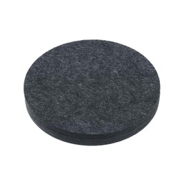 sourcing map Plant Coasters 6 Inch Reversible Absorbent Waterproof Round Felt Pad Mat, Grey 6 In1 Set
