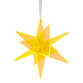Cazador-del-sol ® - The Original | Estrella | 3D | Floating Suncatcher Star Yellow | Width 20 cm | Height 20 cm