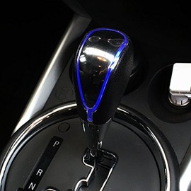 Szmsmy Car Shifter Knob LED Illumination Strip with Touch Sensor, Leather, Toyota/Universal
