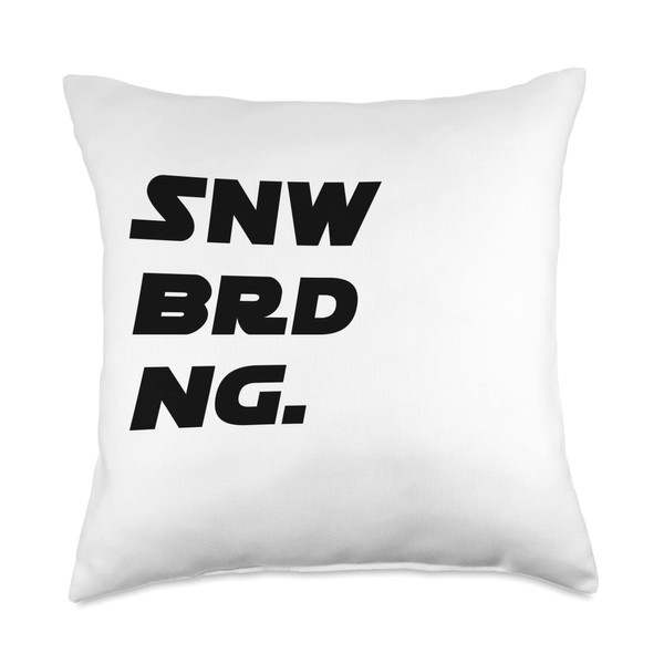 Active Lifestyle Stuff Ride Snowboard Throw Pillow, 18x18, Multicolor