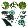 Relaxdays Plant Growing Supports, Stable Plant Clips, Twist Ties, Binding