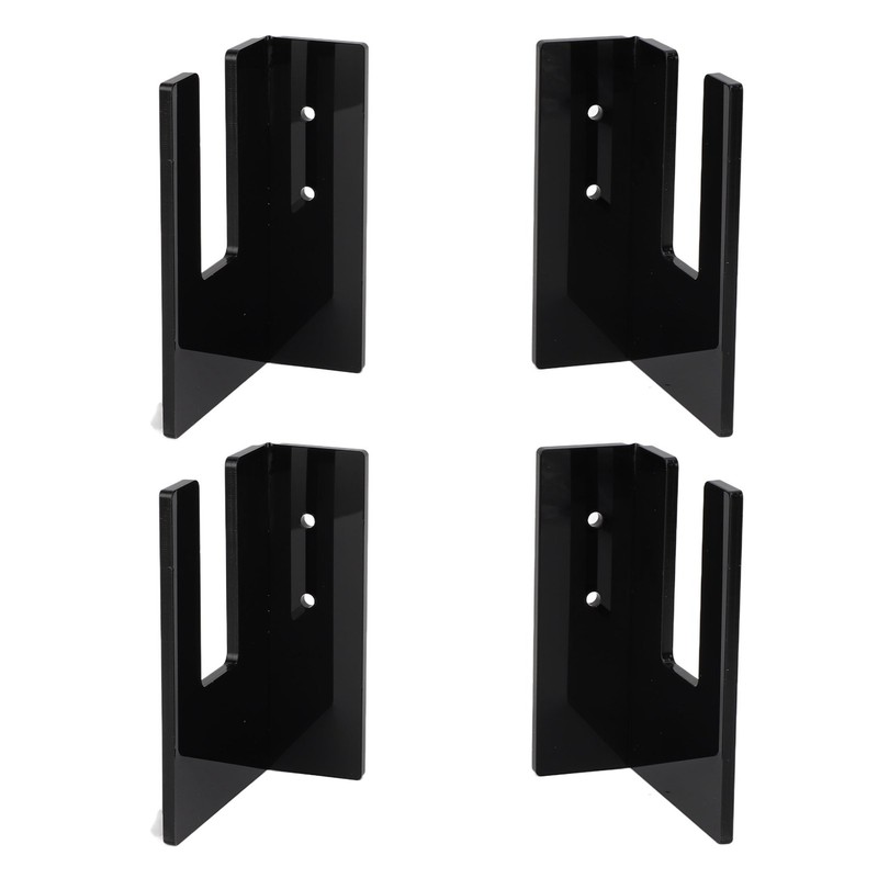 4Pcs Black Acrylic Skateboard Wall Mount Rack Skateboard Wall Hanger