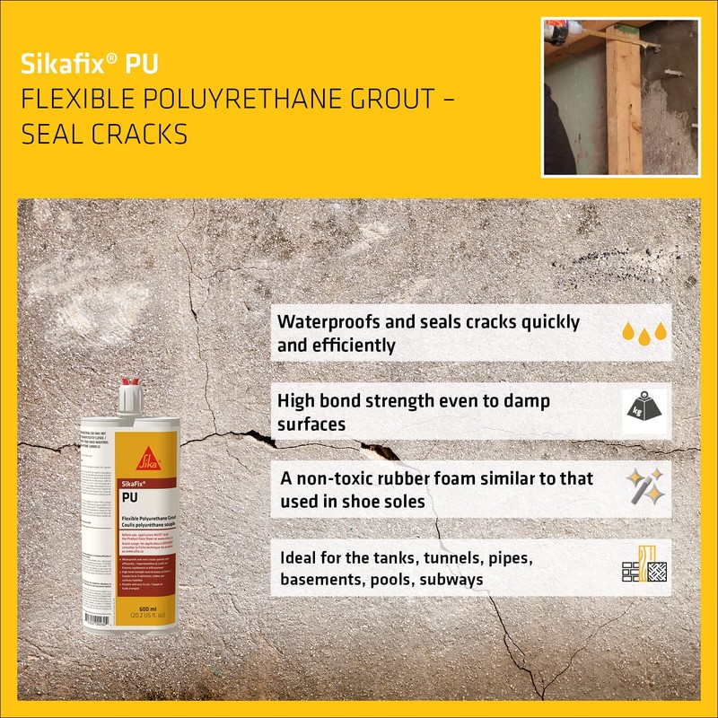 SIKA - Low-toxicity polyurethane foam - SikaFix PU - Amber