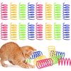 Cat Spring Toys, 80pcs Colorful Cats & Kitten Toys for