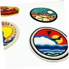 VILLFUL 9 Pcs Round Embroidered Badge Patches for DIY Clothing