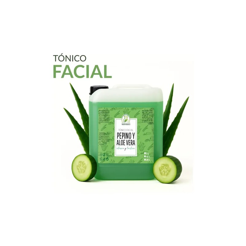 Tónico Facial Agua De Pepino & Aloe Vera 5 Litros