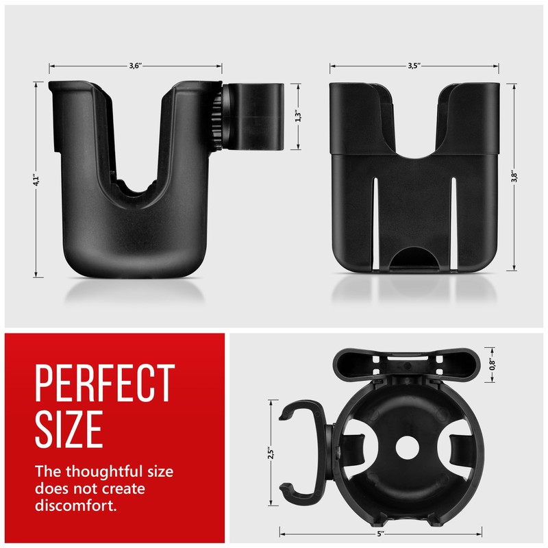 Clip-On Cup and Phone Holder – Exclusively Designed to be