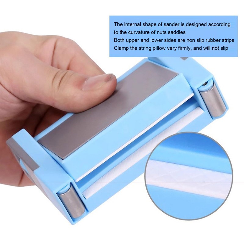 Guitar Nut Saddle Sander Holder, 0-75mm Luthier Sanding Guitar Nut