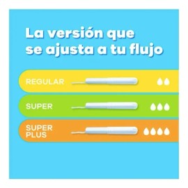 Tampones Tampax Regular Flujo Regular 3 Paquetes De 10 Pzas