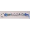 Turquoise Stretchy Bracelet and Matching Key Ring-Luggage Tag