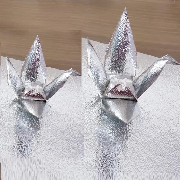 100PCS Iridescent Premade Origami Paper Cranes Folded 1000 Japanese Cranes