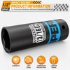 Aiourx 1/2" Drive Impact Socket, 13/16 inch Deep Socket, SAE,