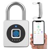 eLinkSmart Fingerprint Gym Locker Lock, Keyless Biometric Padlock, Weatherproof Electronic