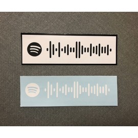 Custom 4.5x1.5 Spotify QR Code Song Decal/Sticker