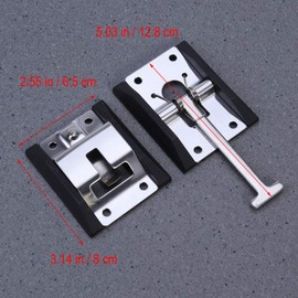VORCOOL T-Style Entrance Door Lock RV Door Holder Stainless Steel Entrance Door Lock for RV Trailer