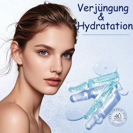 Soleneva 2ml*14PCS Hyaluron Serum Ampullen für Strahlende Haut, Anti-Aging Ampullen Gesicht mit Hyaluronsäure Spendet Langanhaltende Feuchtigkeit, Feuchtigkeitsserum für Anti Falten, Gesichtspflege