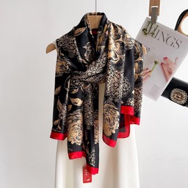 YMXHHB Fashion Scarves Scarf Silk Feeling Scarves Long Lightweight Sunscreen Shawls for Women, Y79, Free size