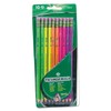 Ticonderoga 13810 Pre-Sharpened Pencil, HB, 2, Assorted Color Barrels, 10/Set